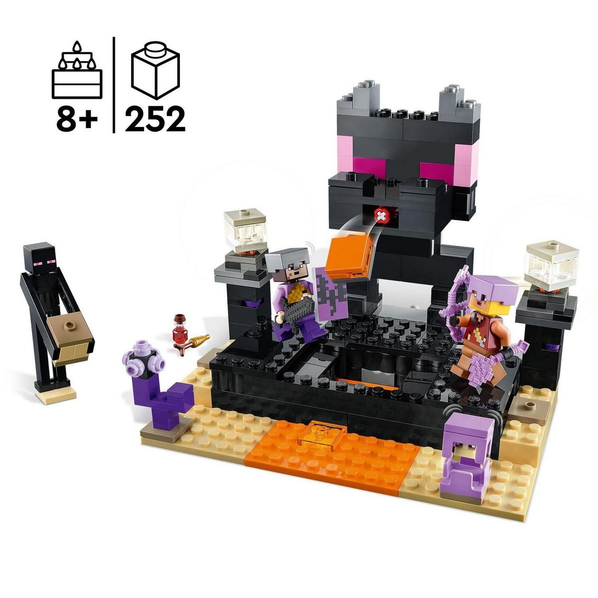 Juego de Acción y Batalla para Construir El Combate en el End con Guerreros PVP LEGO Minecraft - 21242 3