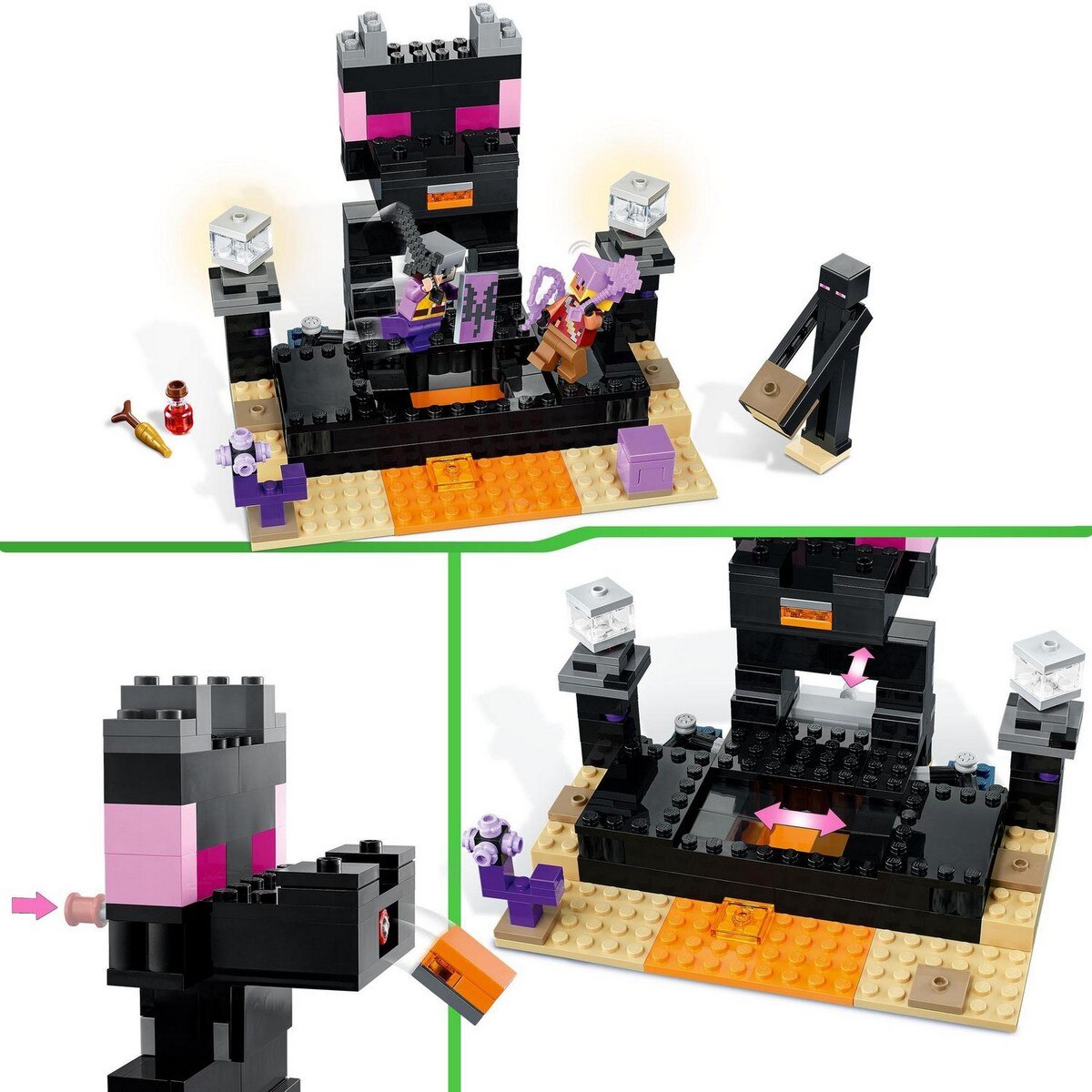 Juego de Acción y Batalla para Construir El Combate en el End con Guerreros PVP LEGO Minecraft - 21242 4