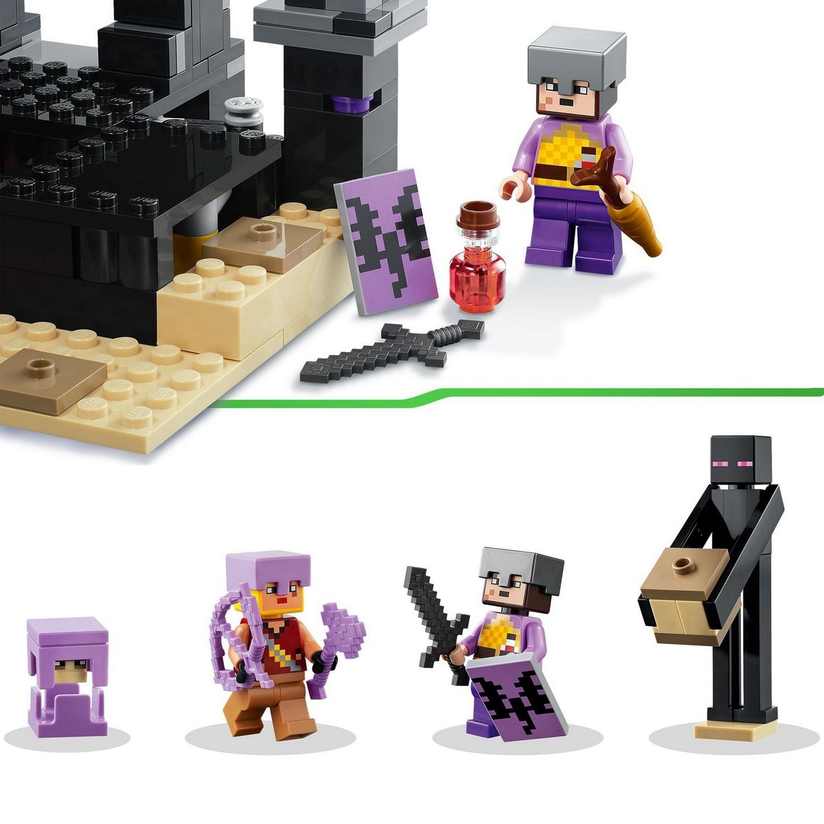 Juego de Acción y Batalla para Construir El Combate en el End con Guerreros PVP LEGO Minecraft - 21242 5