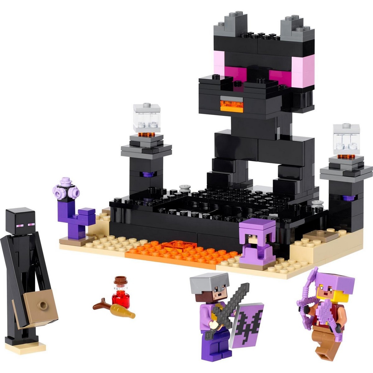 Juego de Acción y Batalla para Construir El Combate en el End con Guerreros PVP LEGO Minecraft - 21242 7