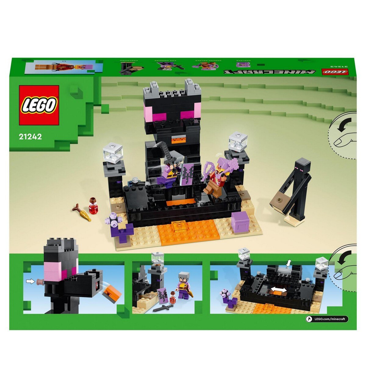 Juego de Acción y Batalla para Construir El Combate en el End con Guerreros PVP LEGO Minecraft - 21242 8