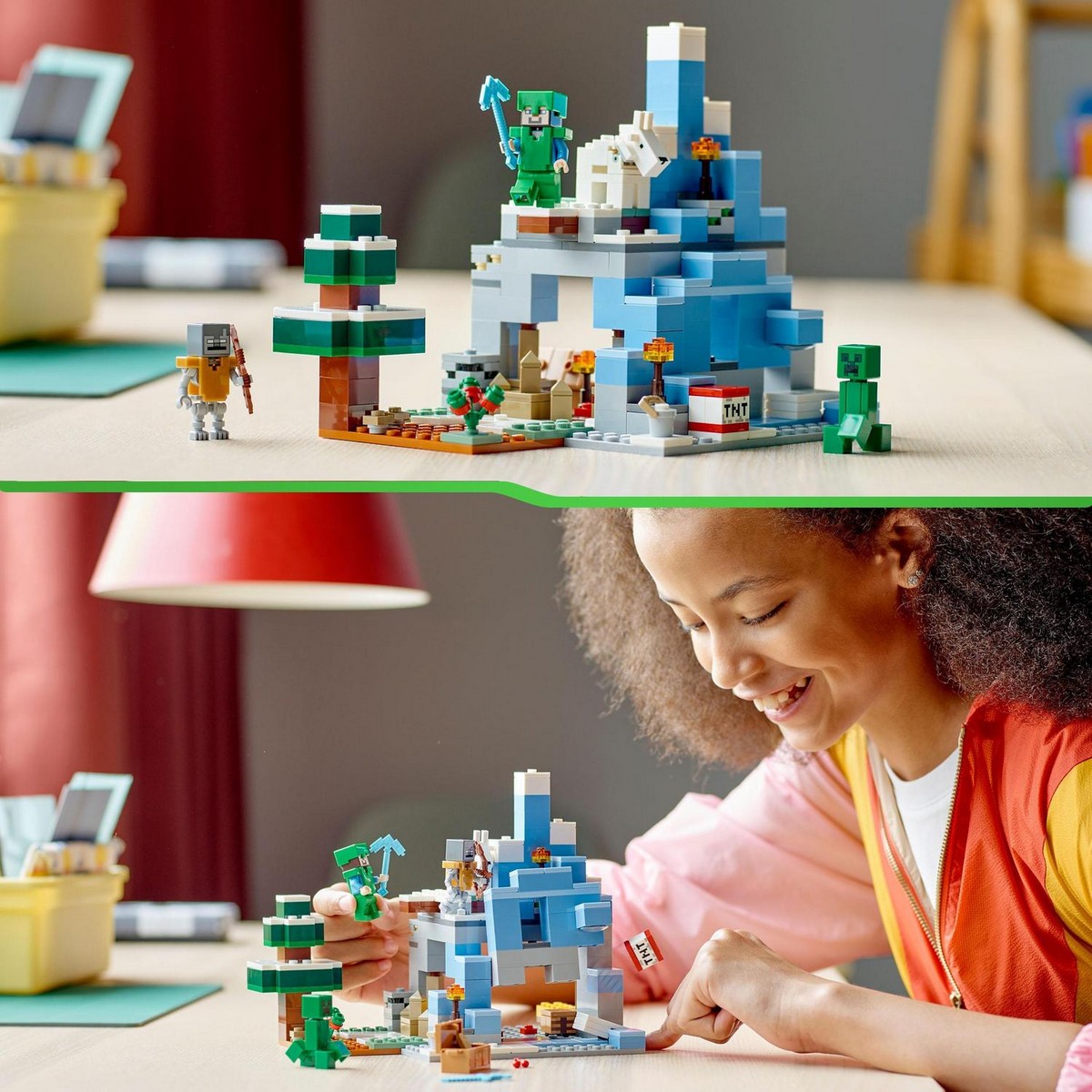 Juguete de Construcción Los Picos de Hielo de Steve con Cueva y Espada de Diamante LEGO Minecraft - 21243 2