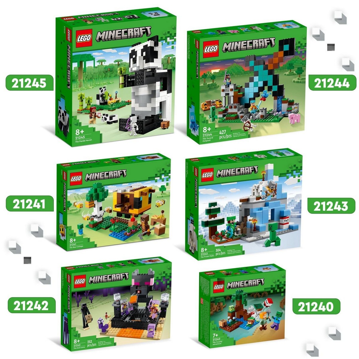 Juguete de Construcción Los Picos de Hielo de Steve con Cueva y Espada de Diamante LEGO Minecraft - 21243 6