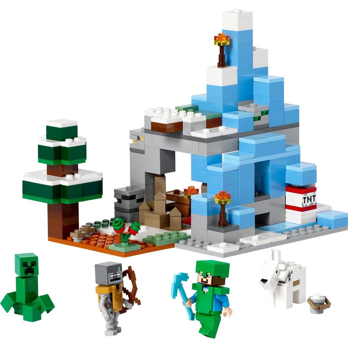 Juguete de Construcción Los Picos de Hielo de Steve con Cueva y Espada de Diamante LEGO Minecraft - 21243 7