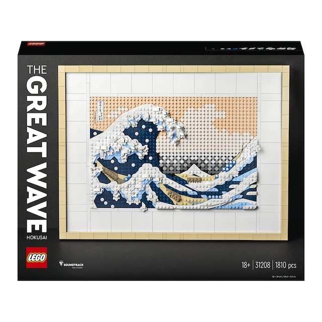 Manualidades de Construcción Cuadro de Hokusai: La Gran Ola Decoración para Casa LEGO Art