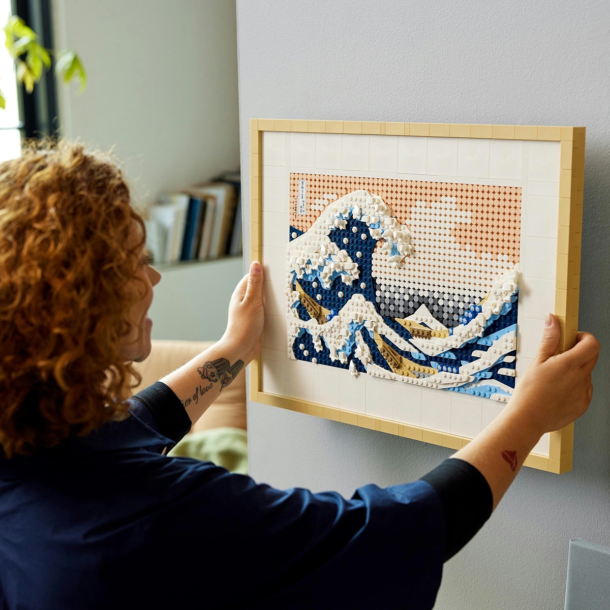 Manualidades de Construcción Cuadro de Hokusai: La Gran Ola Decoración para Casa LEGO Art - 31208 4