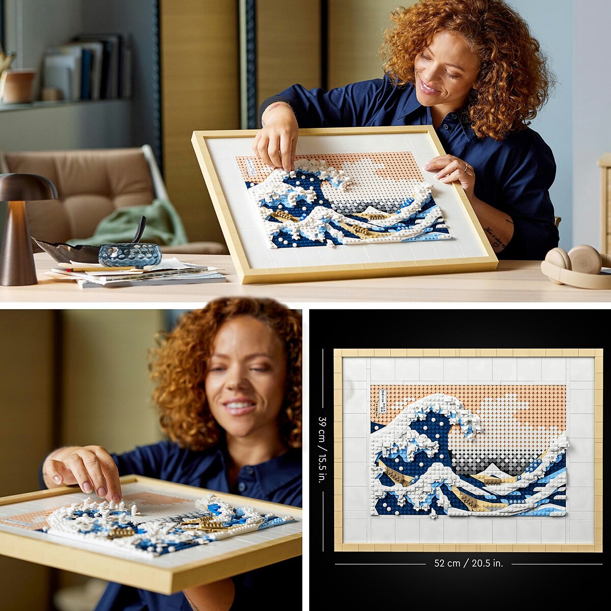 Manualidades de Construcción Cuadro de Hokusai: La Gran Ola Decoración para Casa LEGO Art - 31208 8