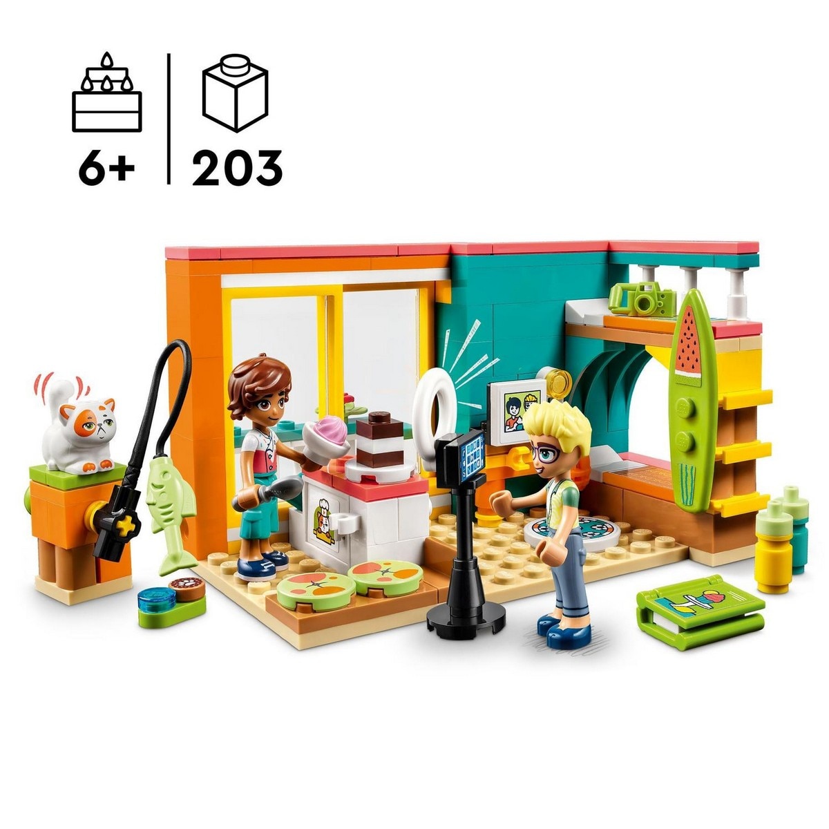 Juguete de Construcción Coleccionable Habitación de Leo con Accesorios de Repostería LEGO Friends - 41754 3