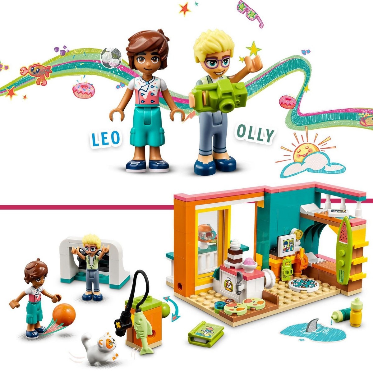 Juguete de Construcción Coleccionable Habitación de Leo con Accesorios de Repostería LEGO Friends - 41754 4