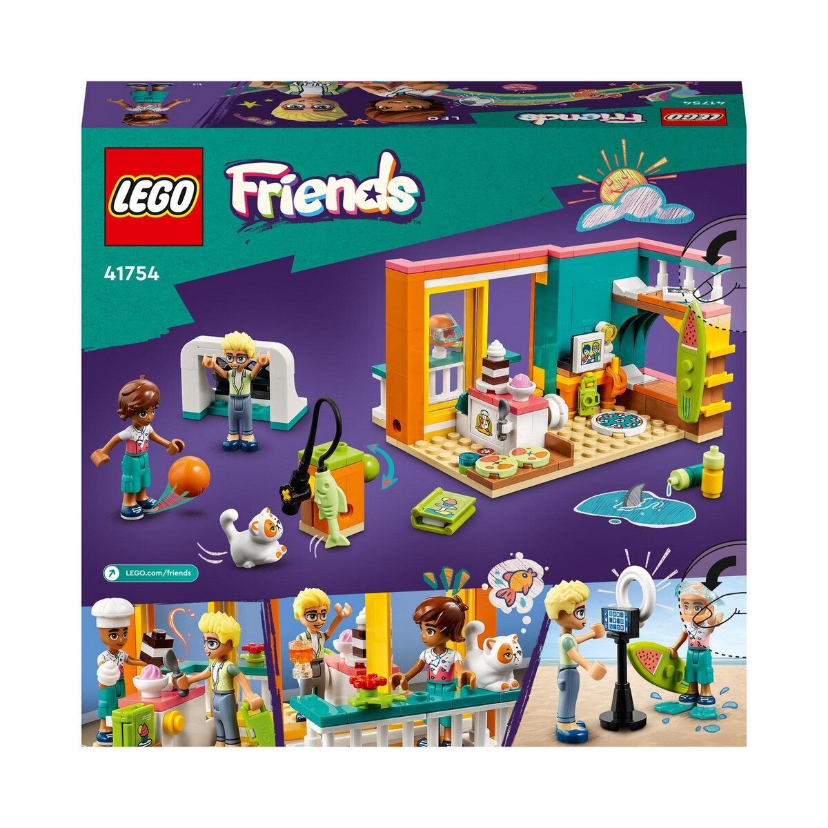 Juguete de Construcción Coleccionable Habitación de Leo con Accesorios de Repostería LEGO Friends - 41754 8