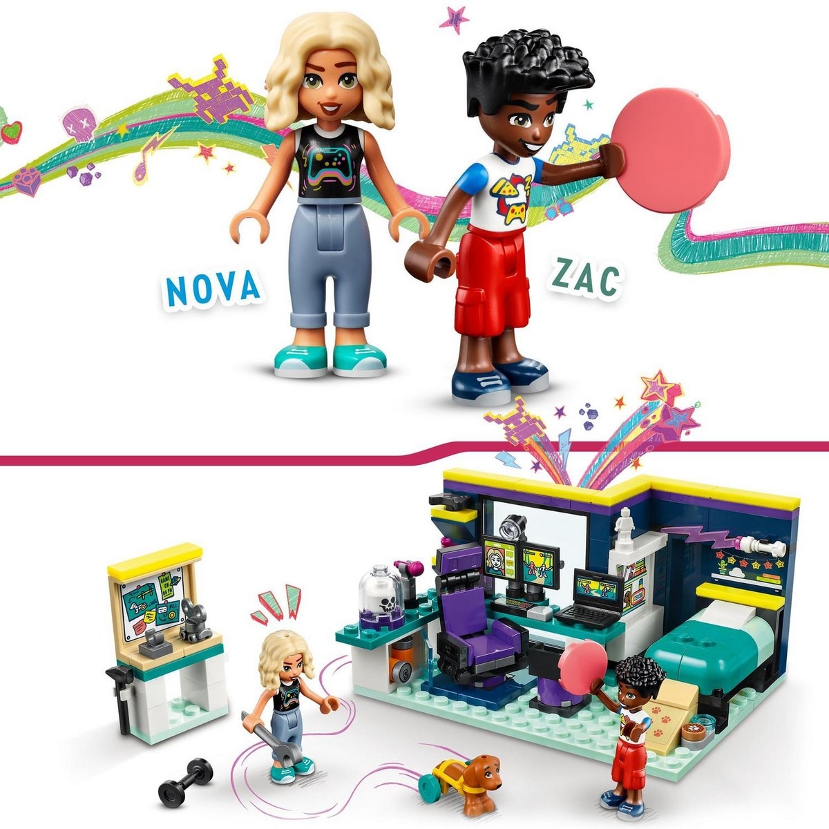 Juguete de Construcción Coleccionable Habitación de Nova de Videojuegos LEGO Friends - 41755 4