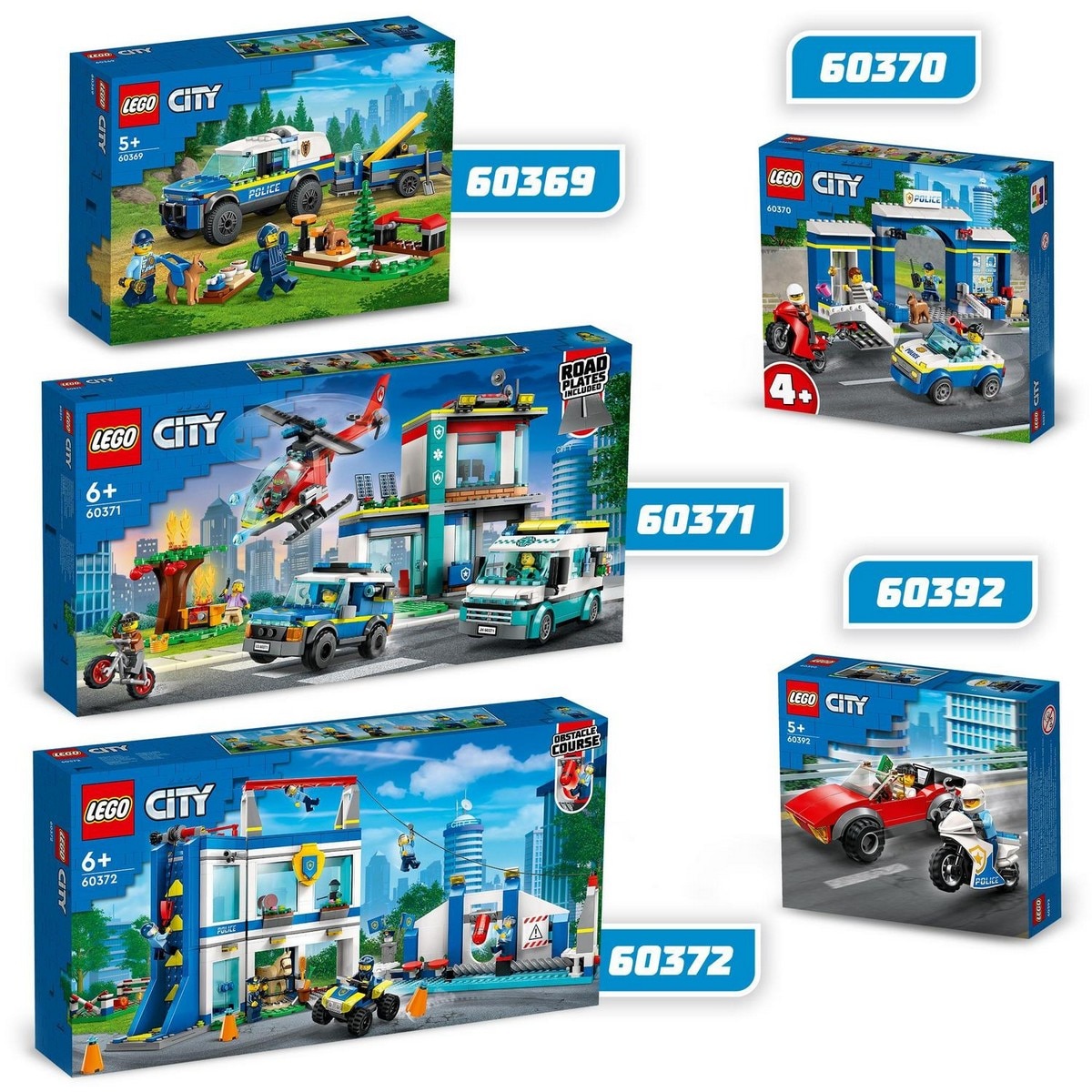 Set de Juguetes de Construcción Central de Vehículos de Emergencia Ambulancia, Coche y Helicóptero LEGO City - 60371 7