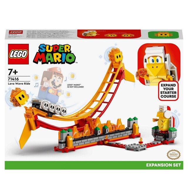Juguete de Construcción Set de Expansión: Gran ola de lava para Pack Inicial LEGO Super Mario