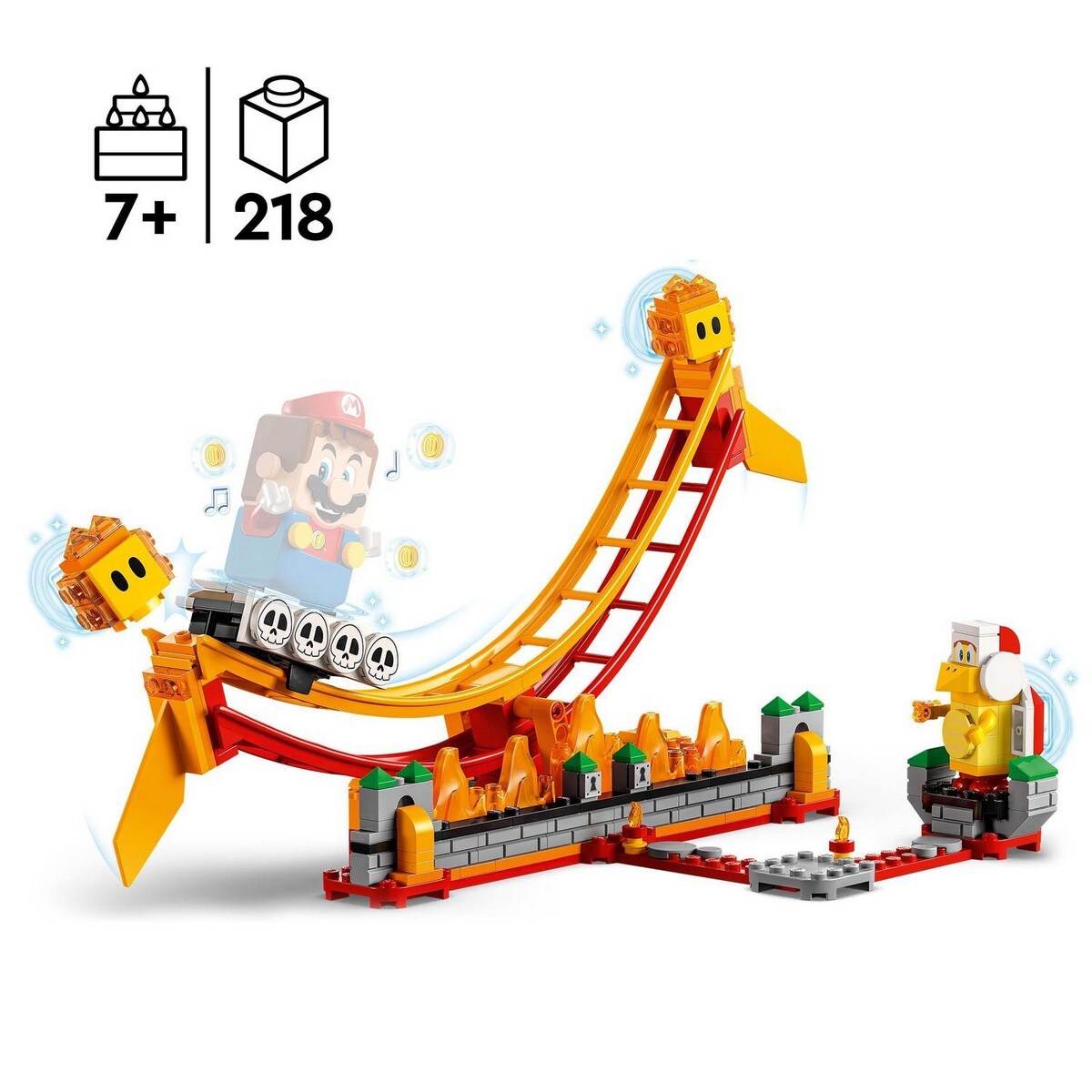 Juguete de Construcción Set de Expansión: Gran ola de lava para Pack Inicial LEGO Super Mario 3