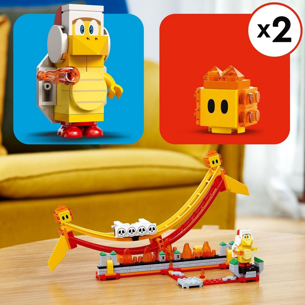 Juguete de Construcción Set de Expansión: Gran ola de lava para Pack Inicial LEGO Super Mario 6