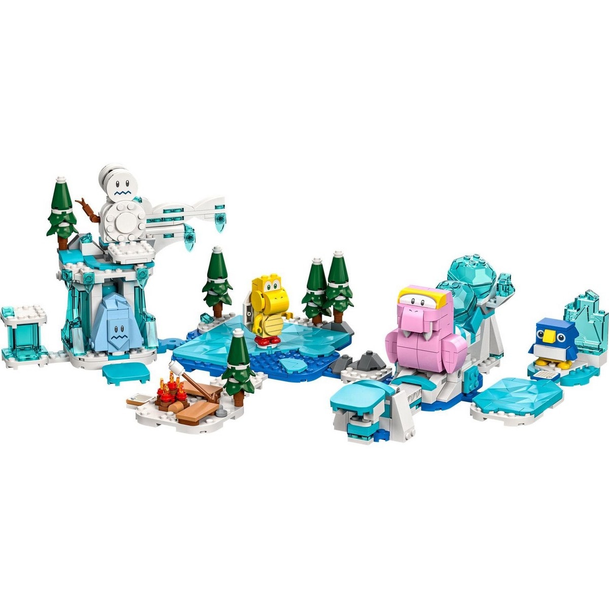 Juguete de Construcción Set de Expansión: Aventura en la nieve de la Morsik para Pack Inicial LEGO Super Mario 8