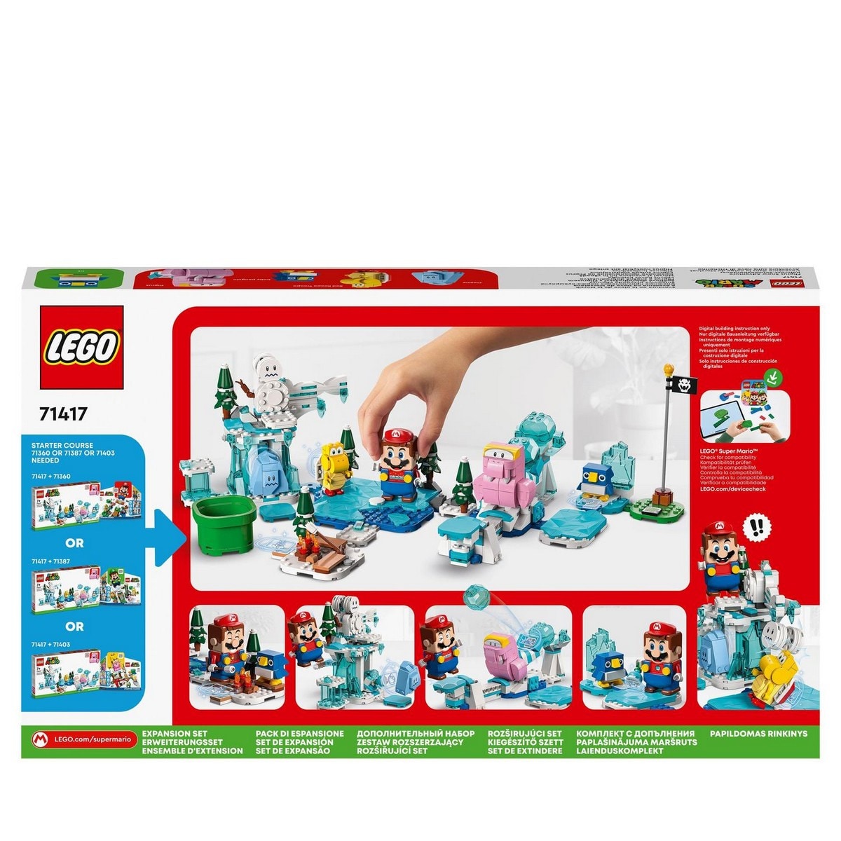 Juguete de Construcción Set de Expansión: Aventura en la nieve de la Morsik para Pack Inicial LEGO Super Mario 9