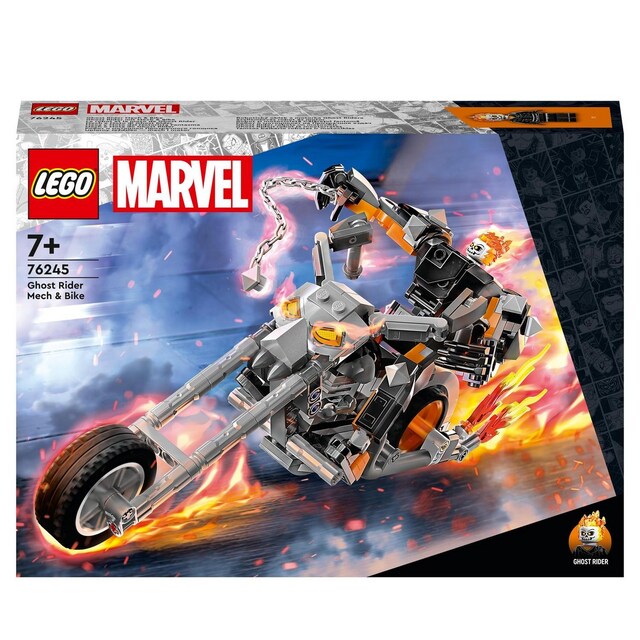 Juguete de Construcción Meca y Moto del Motorista Fantasma Superhéroe LEGO Marvel