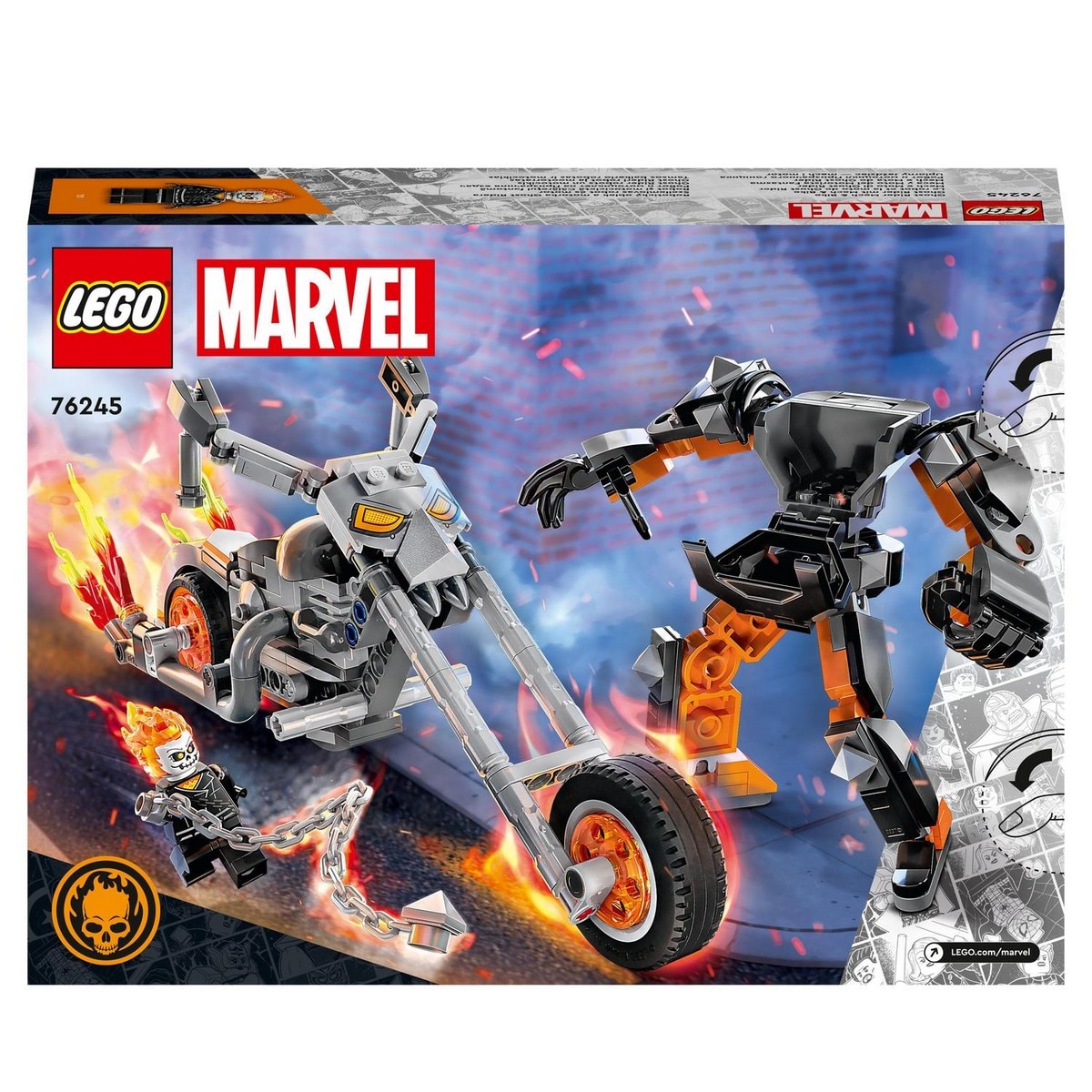 Juguete de Construcción Meca y Moto del Motorista Fantasma Superhéroe LEGO Marvel - 76245 8
