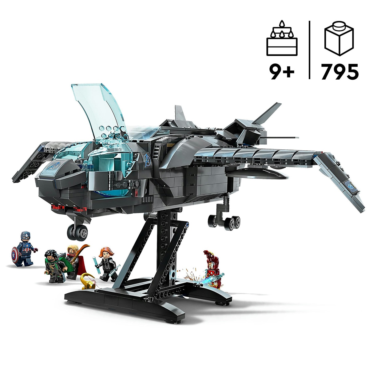 Avión de Juguete para Construir Quinjet de los Vengadores con Mini figuras de Superhéroes LEGO Marvel - 76248 5