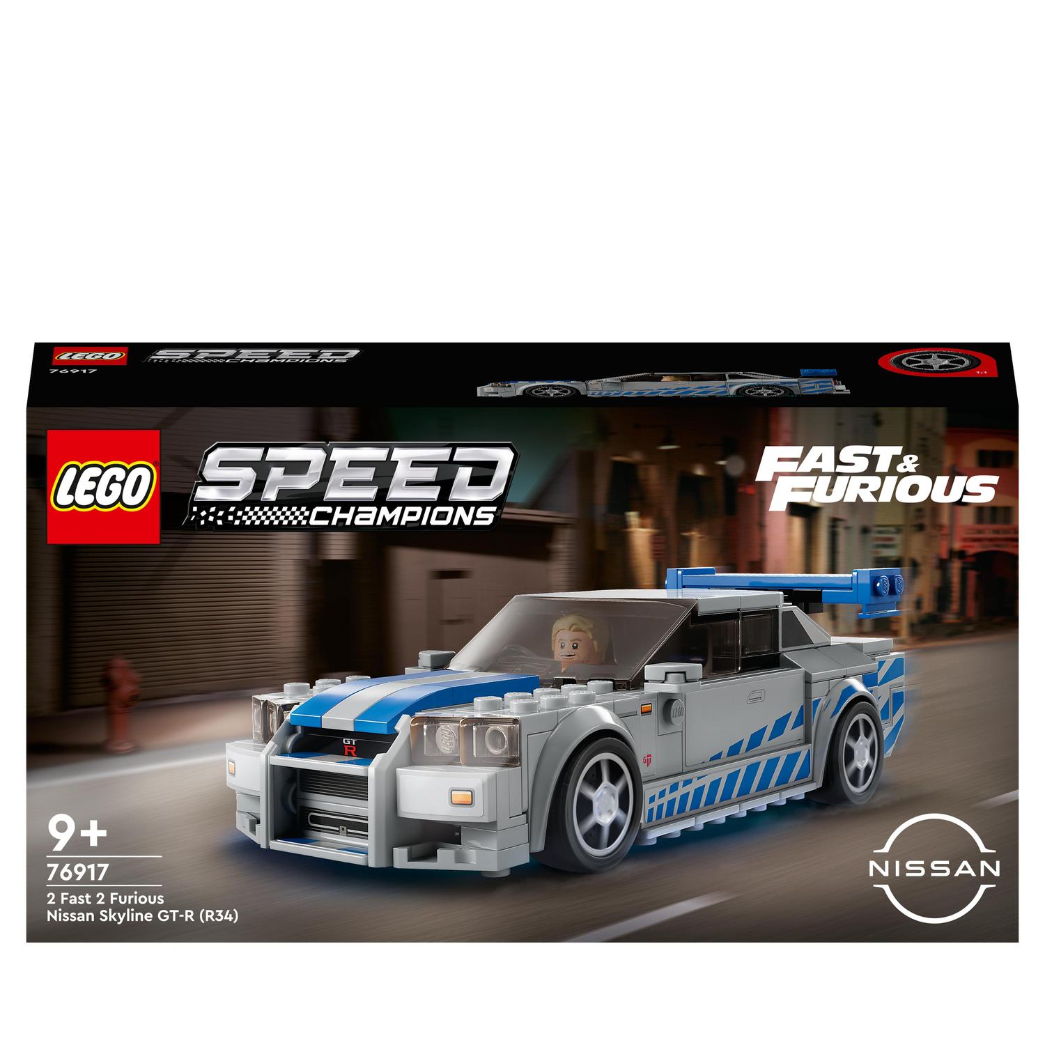 Coche de Juguete para Construir Nissan Skyline GT-R (R34) de 2 Fast 2 Furious LEGO Speed Champions - 76917 1