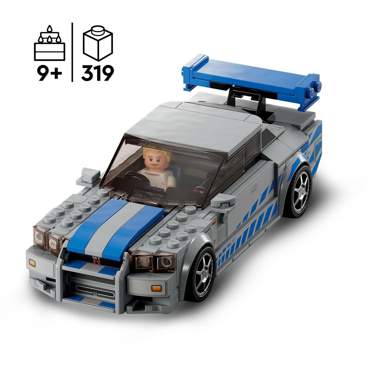 Coche de Juguete para Construir Nissan Skyline GT-R (R34) de 2 Fast 2 Furious LEGO Speed Champions - 76917 3