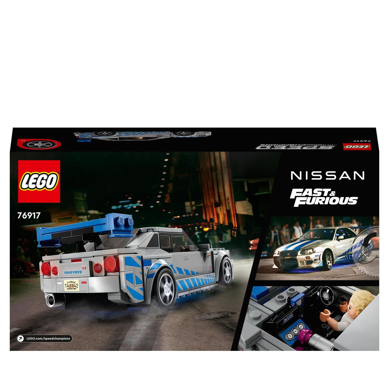 Coche de Juguete para Construir Nissan Skyline GT-R (R34) de 2 Fast 2 Furious LEGO Speed Champions - 76917 9