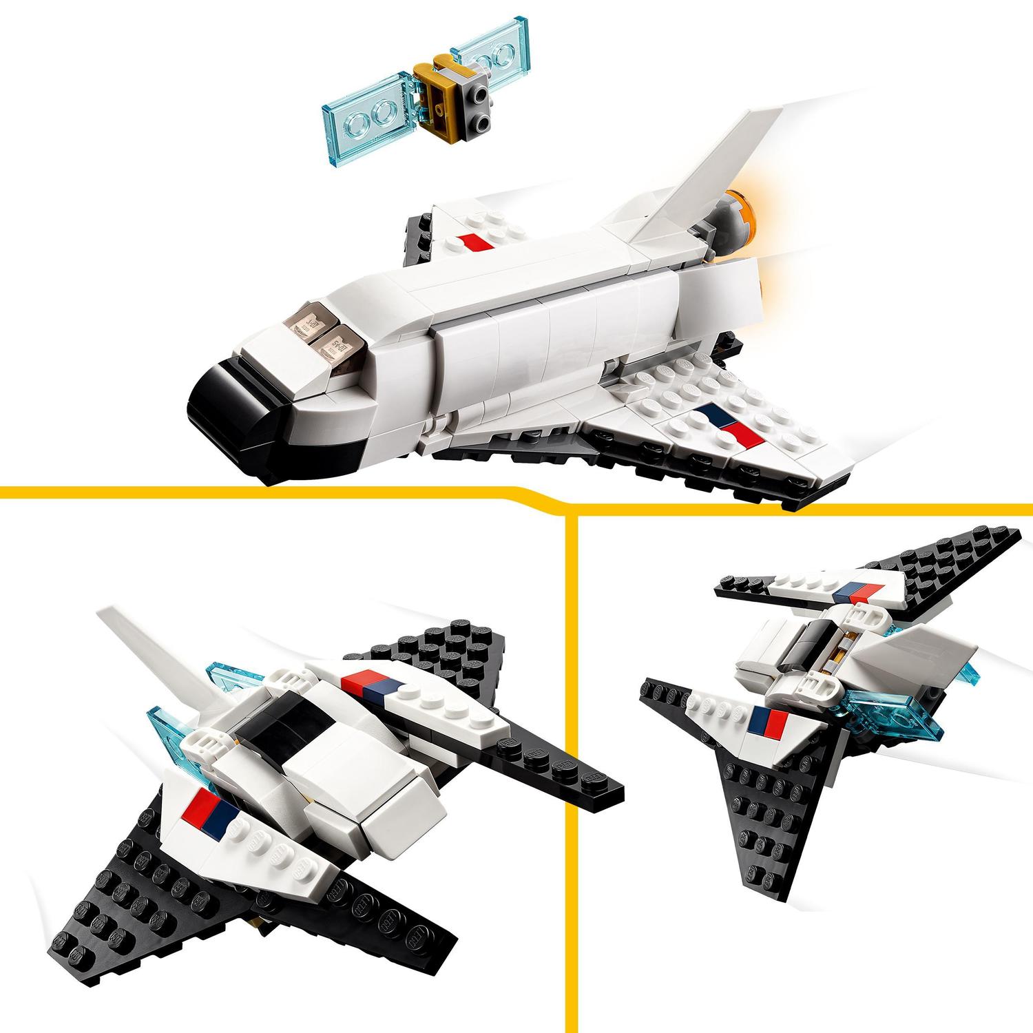 Juguete de Construcción Lanzadera Espacial y Nave Espacial o Figura de Astronauta LEGO Creator 3 en 1 - 31134 4