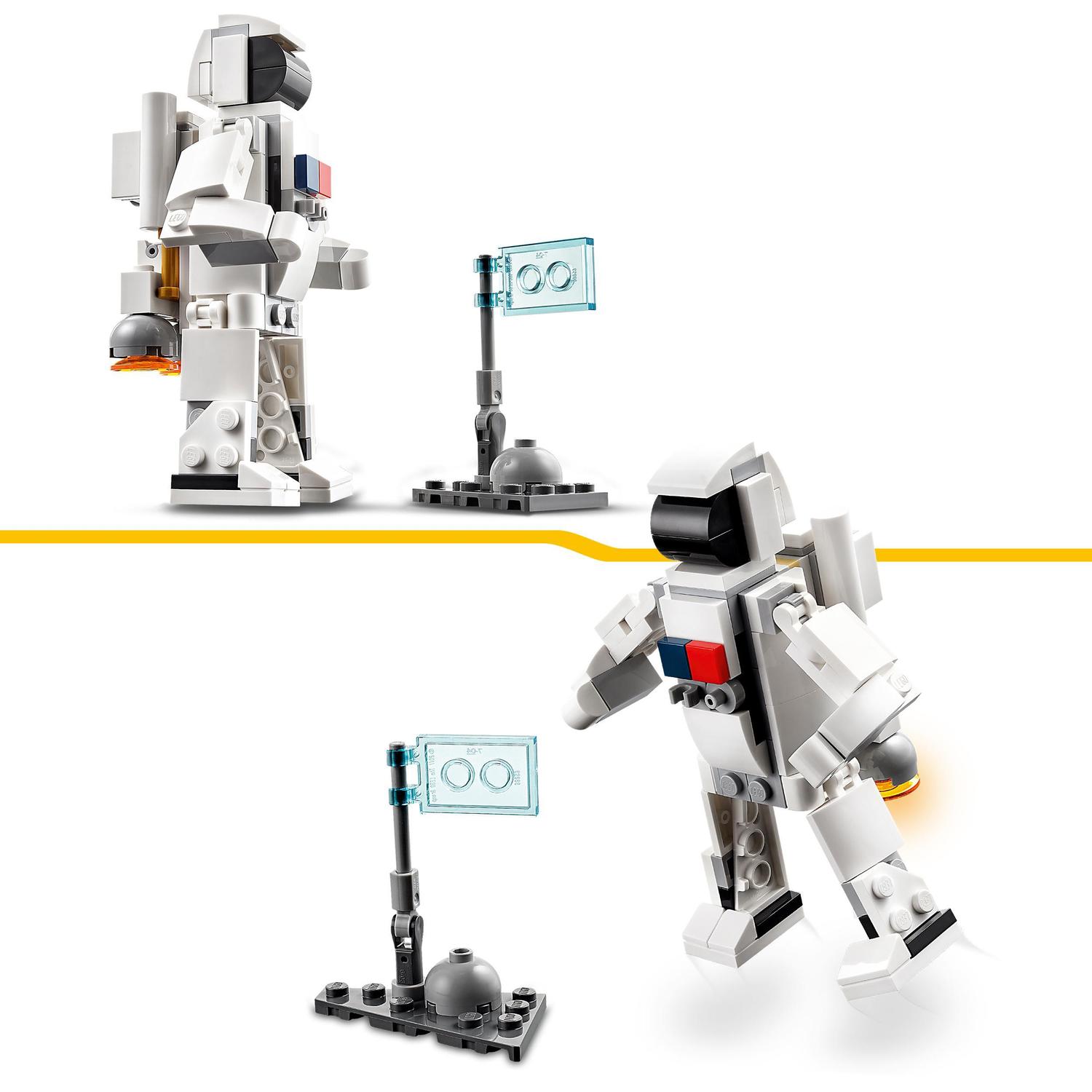 Juguete de Construcción Lanzadera Espacial y Nave Espacial o Figura de Astronauta LEGO Creator 3 en 1 - 31134 5