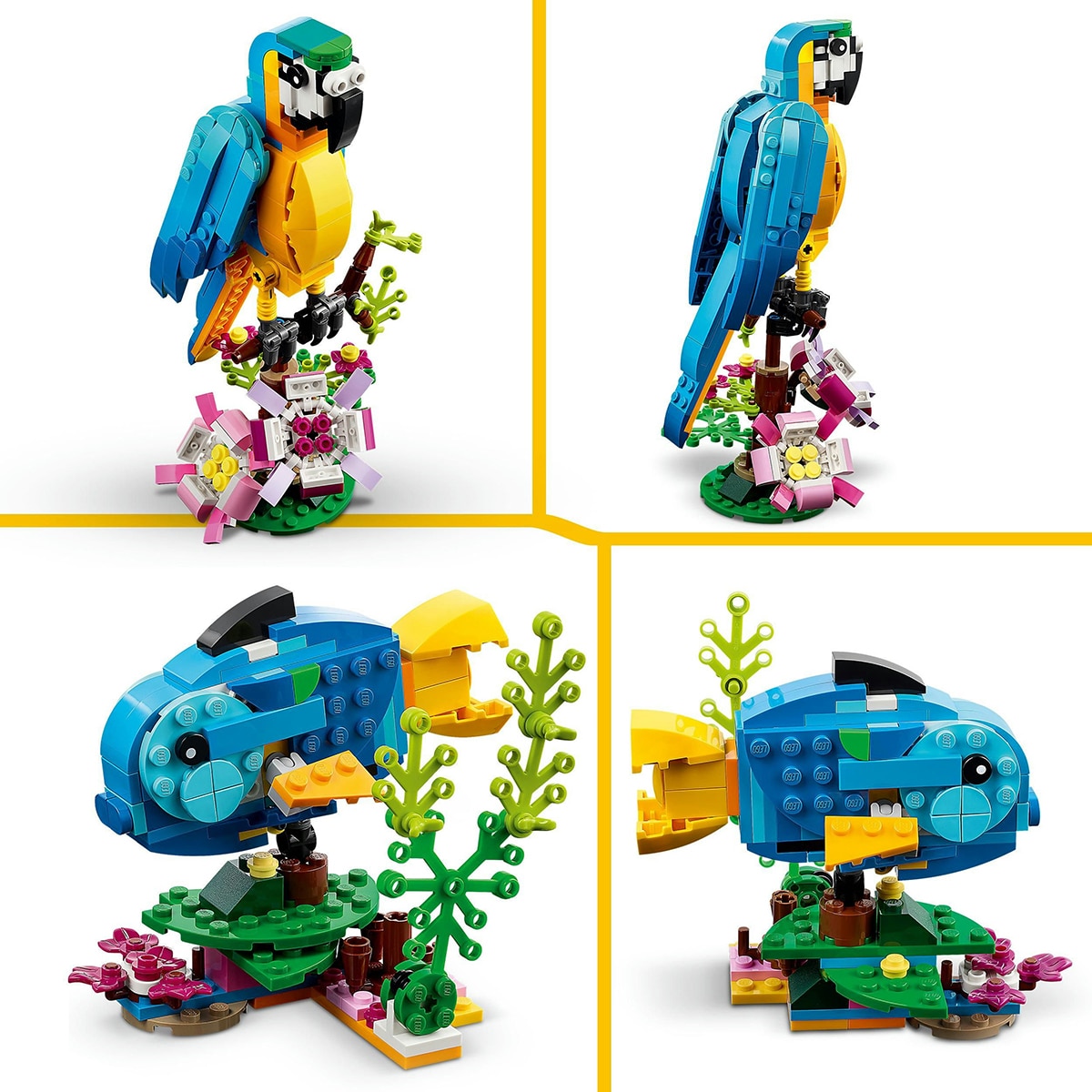 Animales de Juguete para Construir Loro Exótico LEGO Creator 3 en 1 - 31136 5