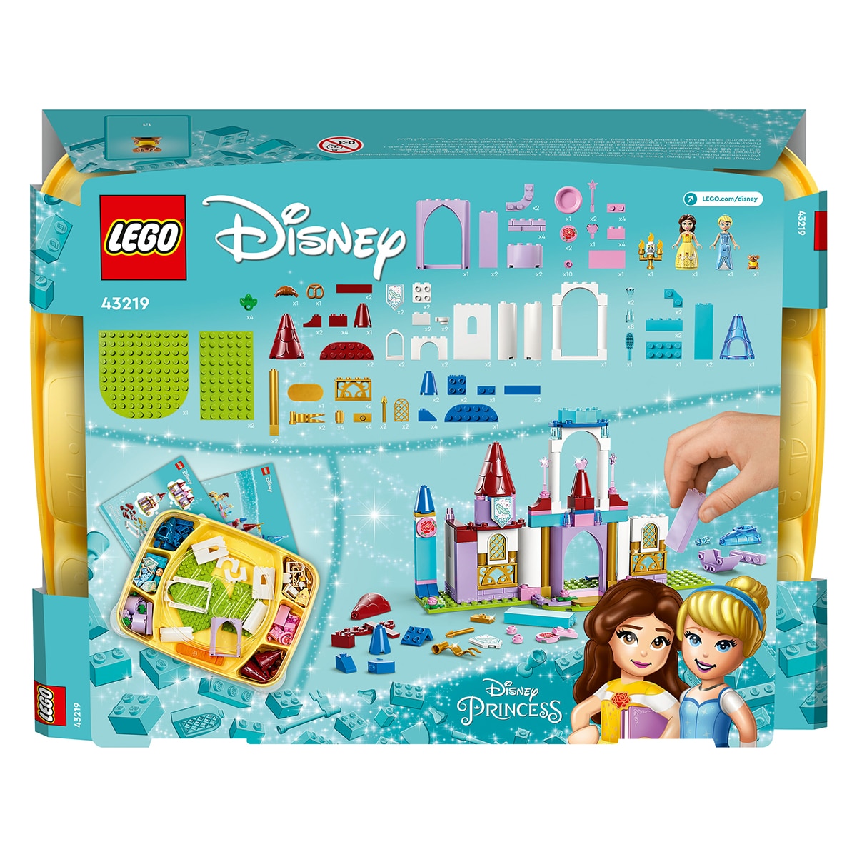 Juguete de Construcción Castillos Creativos de Bella y Cenicienta LEGO Disney Princess - 43219 10
