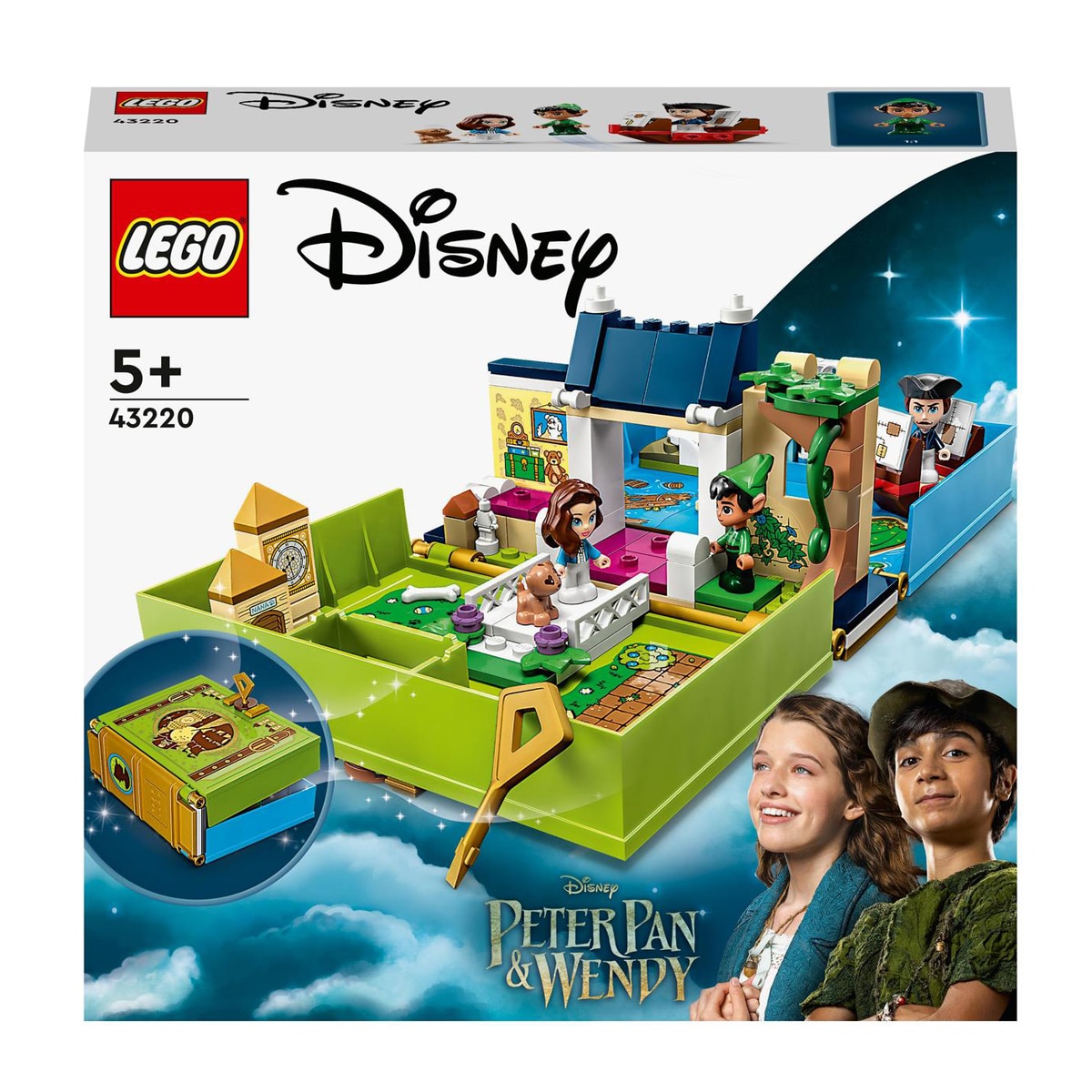 Juguete de Viaje en Forma de Libro para Construir Cuentos e Historias: Peter Pan y Wendy LEGO Disney Classic - 43220 1