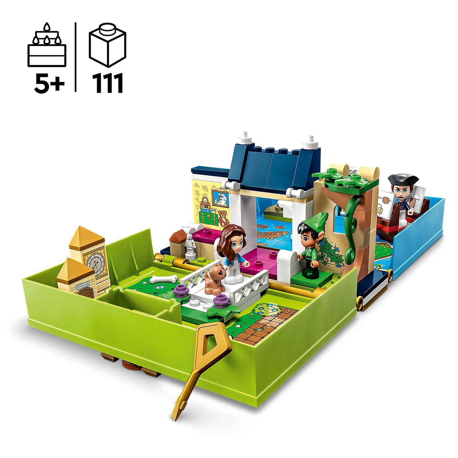Juguete de Viaje en Forma de Libro para Construir Cuentos e Historias: Peter Pan y Wendy LEGO Disney Classic - 43220 3