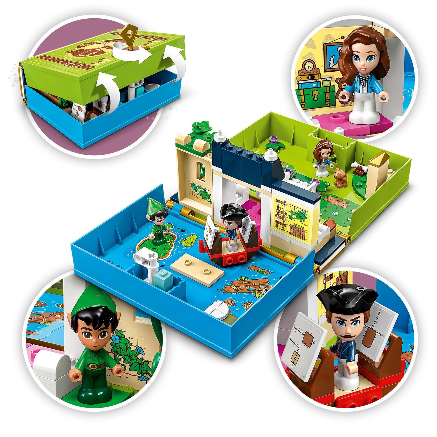 Juguete de Viaje en Forma de Libro para Construir Cuentos e Historias: Peter Pan y Wendy LEGO Disney Classic - 43220 4