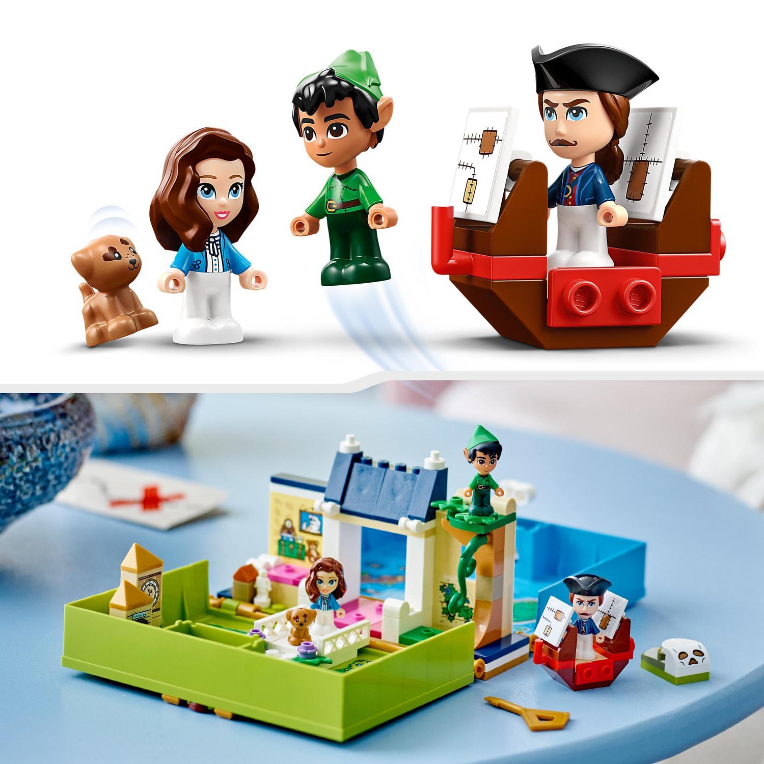 Juguete de Viaje en Forma de Libro para Construir Cuentos e Historias: Peter Pan y Wendy LEGO Disney Classic - 43220 5
