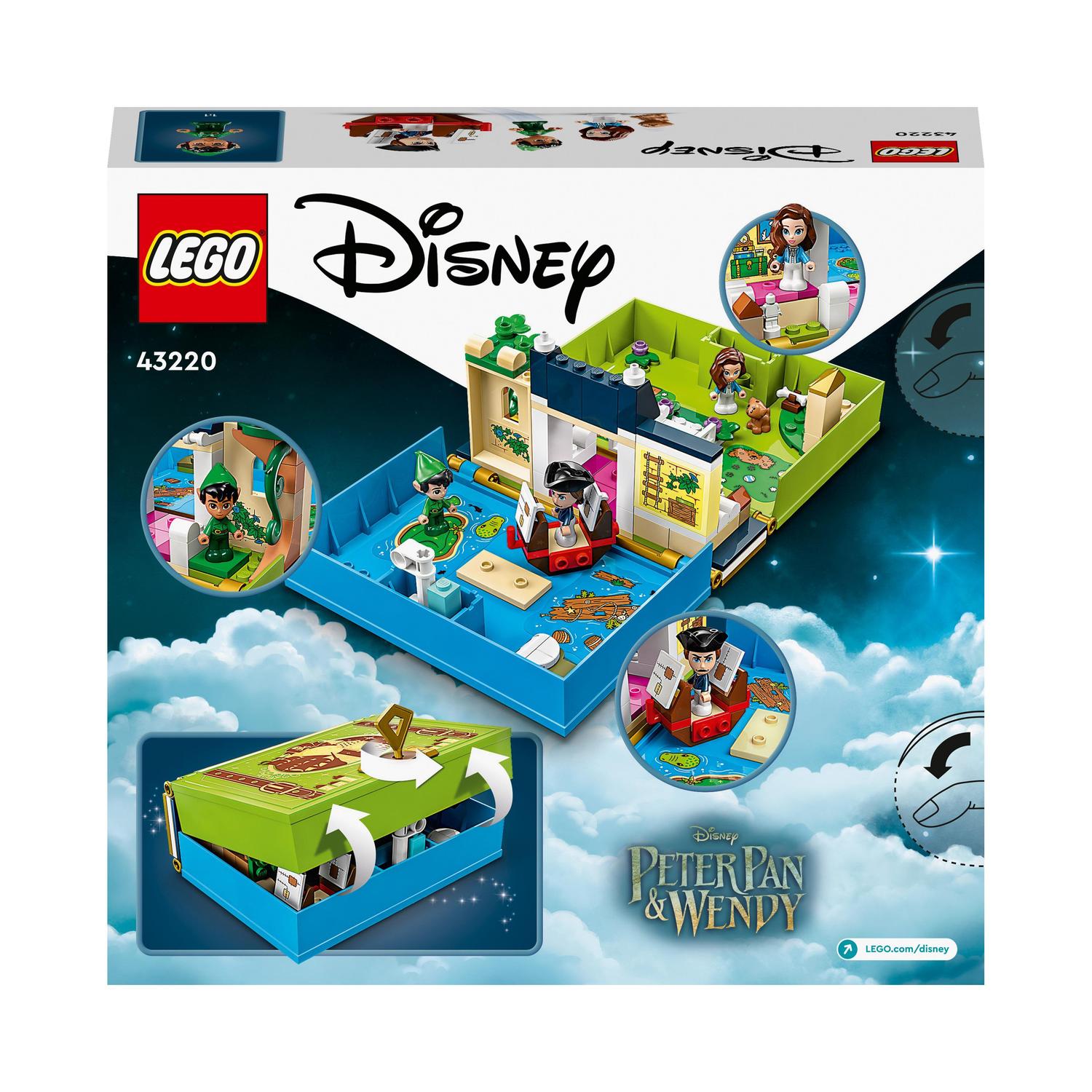 Juguete de Viaje en Forma de Libro para Construir Cuentos e Historias: Peter Pan y Wendy LEGO Disney Classic - 43220 7