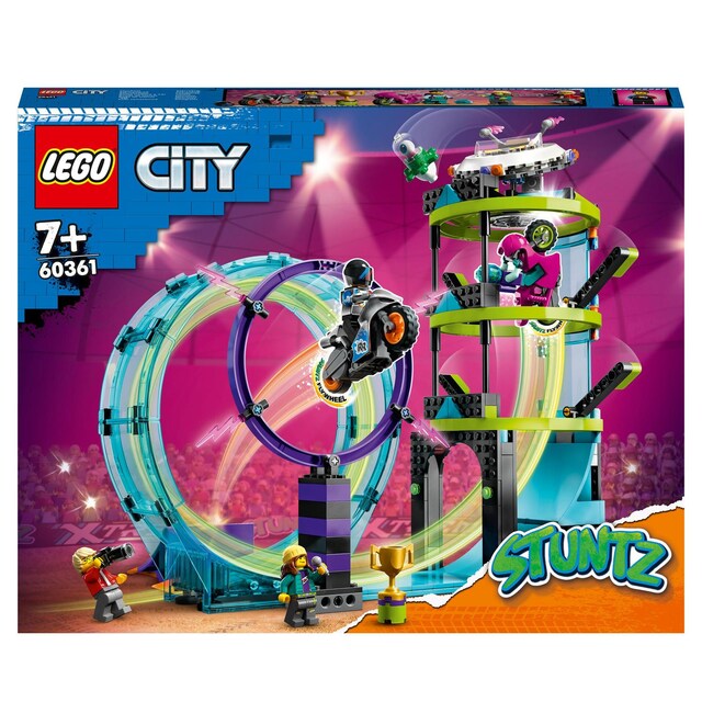Motos de Juguete y Desafío Acrobático: Rizo Extremo 1 o 2 Jugadores LEGO City Stuntz