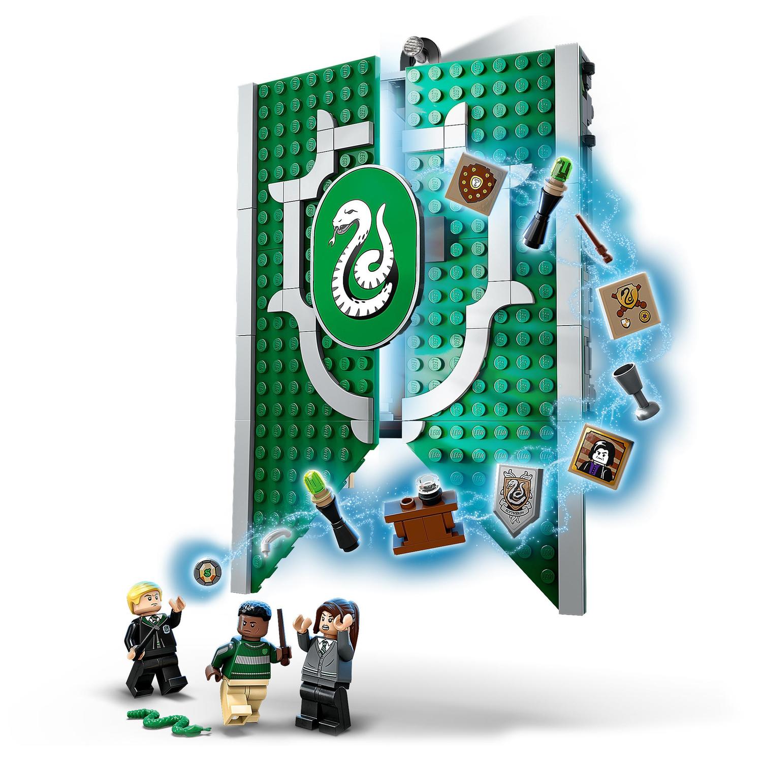 Juguete Portátil de Construcción Estandarte de la Casa Slytherin con Mini Figuras Wizarding World LEGO Harry Potter - 76410 4