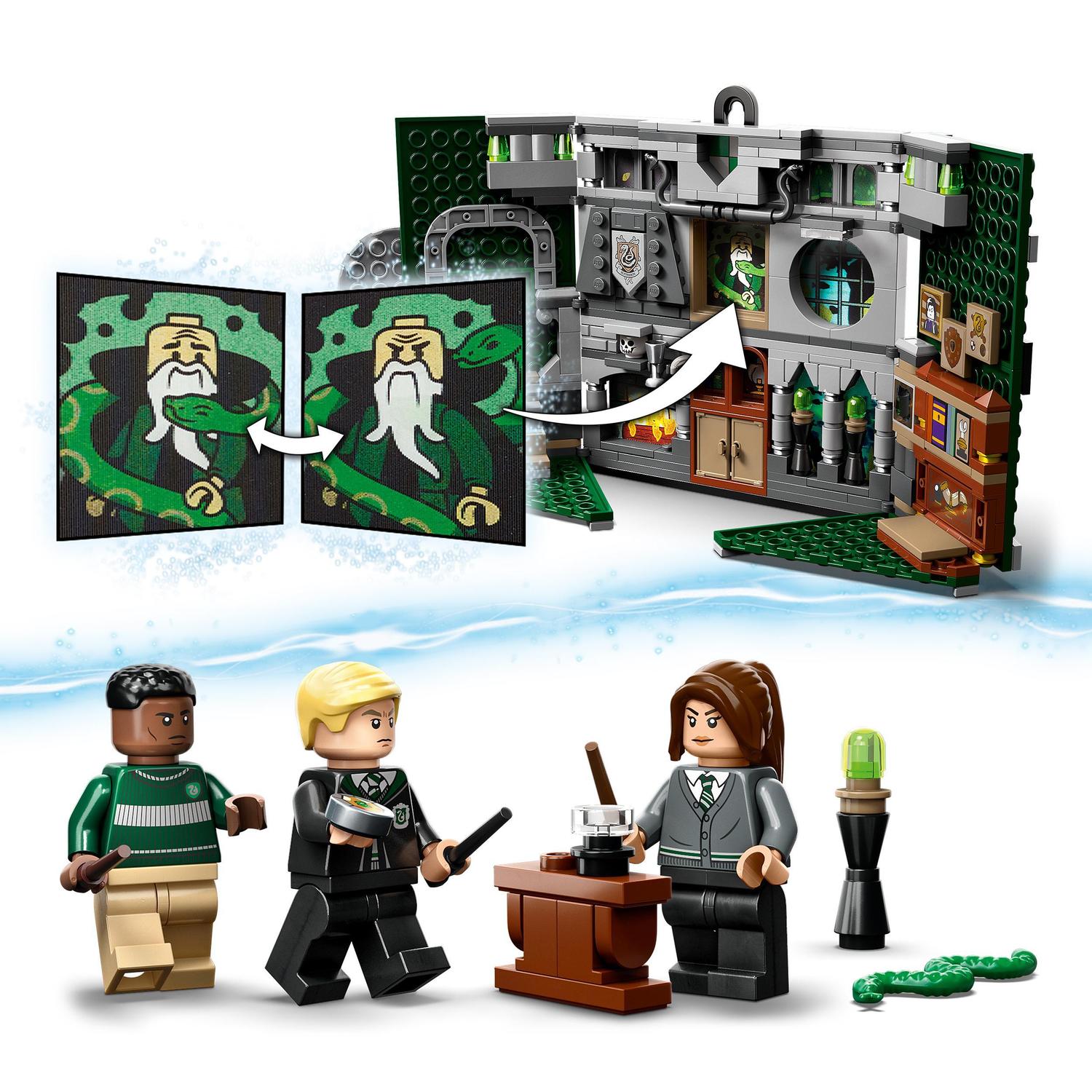 Juguete Portátil de Construcción Estandarte de la Casa Slytherin con Mini Figuras Wizarding World LEGO Harry Potter - 76410 5