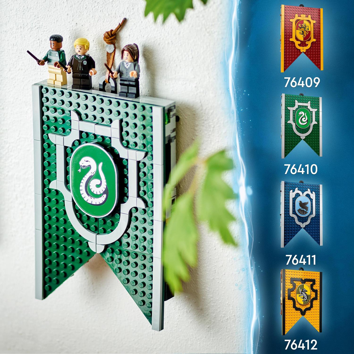 Juguete Portátil de Construcción Estandarte de la Casa Slytherin con Mini Figuras Wizarding World LEGO Harry Potter - 76410 6