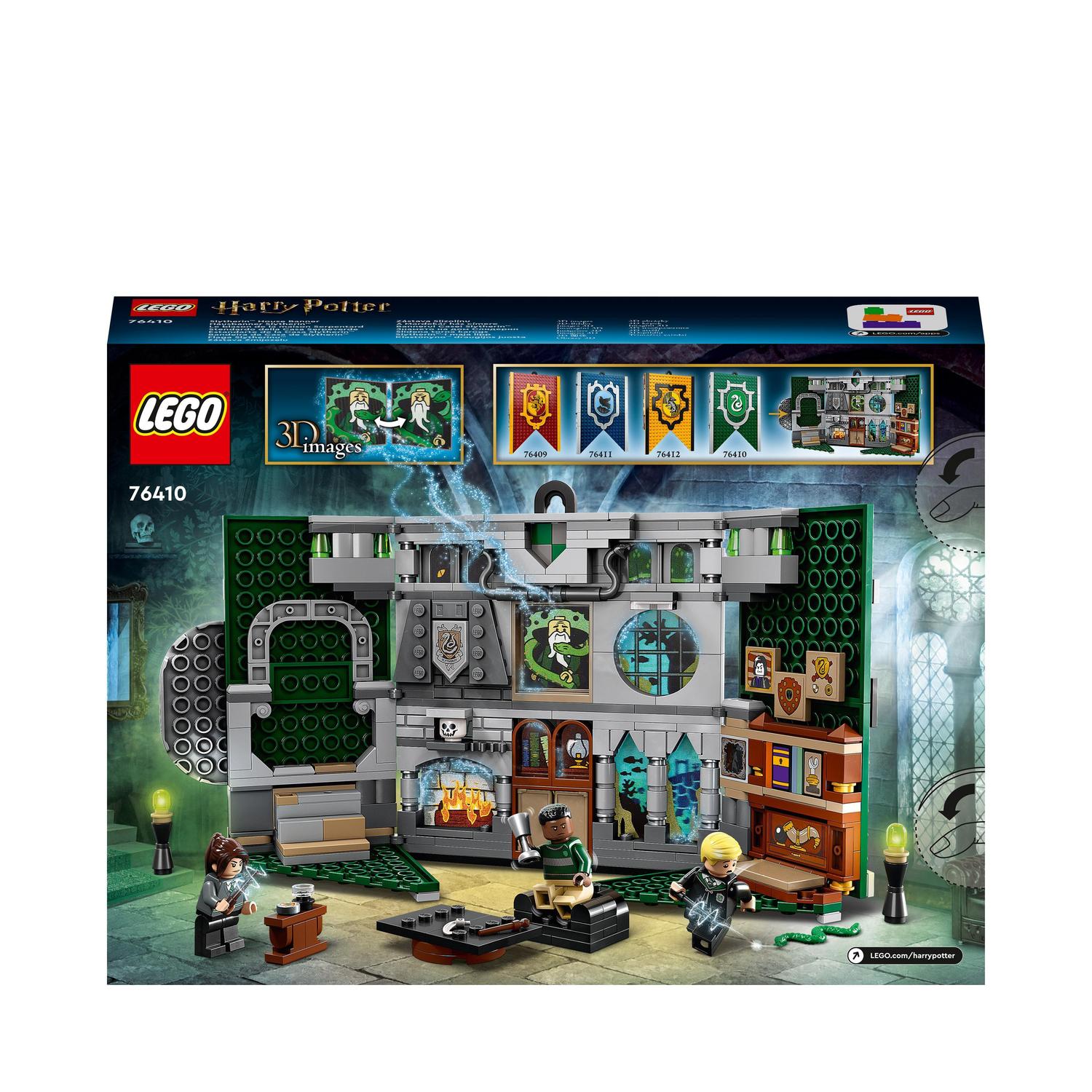 Juguete Portátil de Construcción Estandarte de la Casa Slytherin con Mini Figuras Wizarding World LEGO Harry Potter - 76410 8