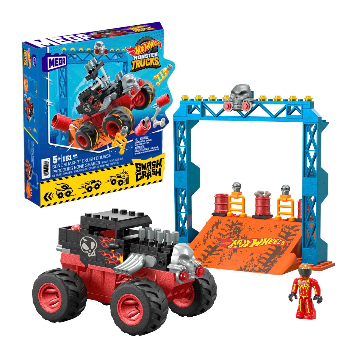 Imagen 0 de Bloques de construcción Pista Bone Shaker MEGA Hot Wheels