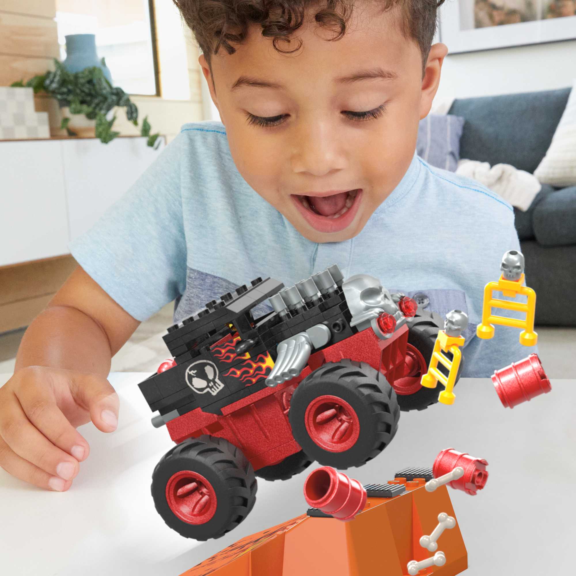 Bloques de construcción Pista Bone Shaker MEGA Hot Wheels 3