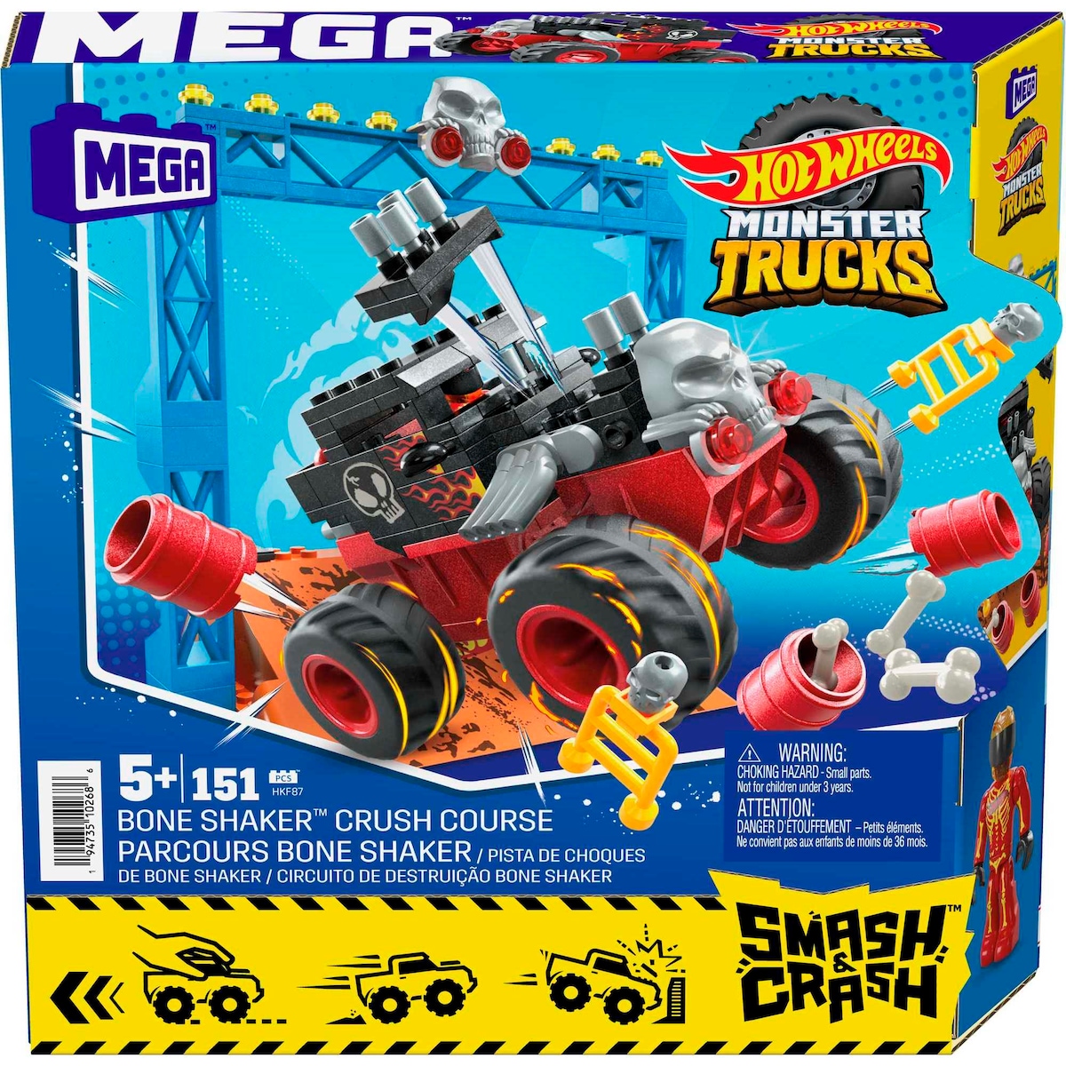 Bloques de construcción Pista Bone Shaker MEGA Hot Wheels 6