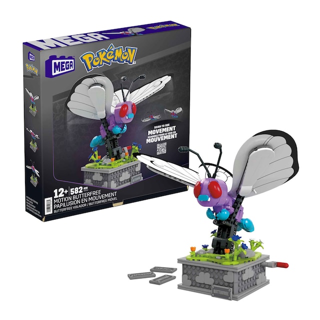 Bloques de construcción Pokémon Motion Butterfree MEGA Construx