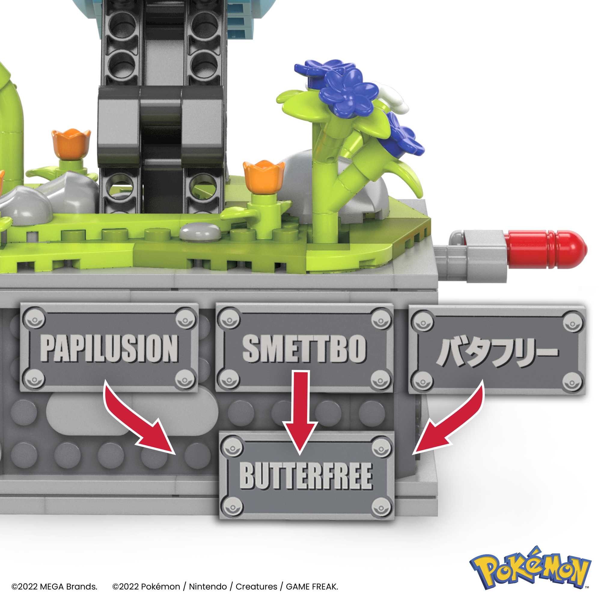 Bloques de construcción Pokémon Motion Butterfree MEGA Construx 5