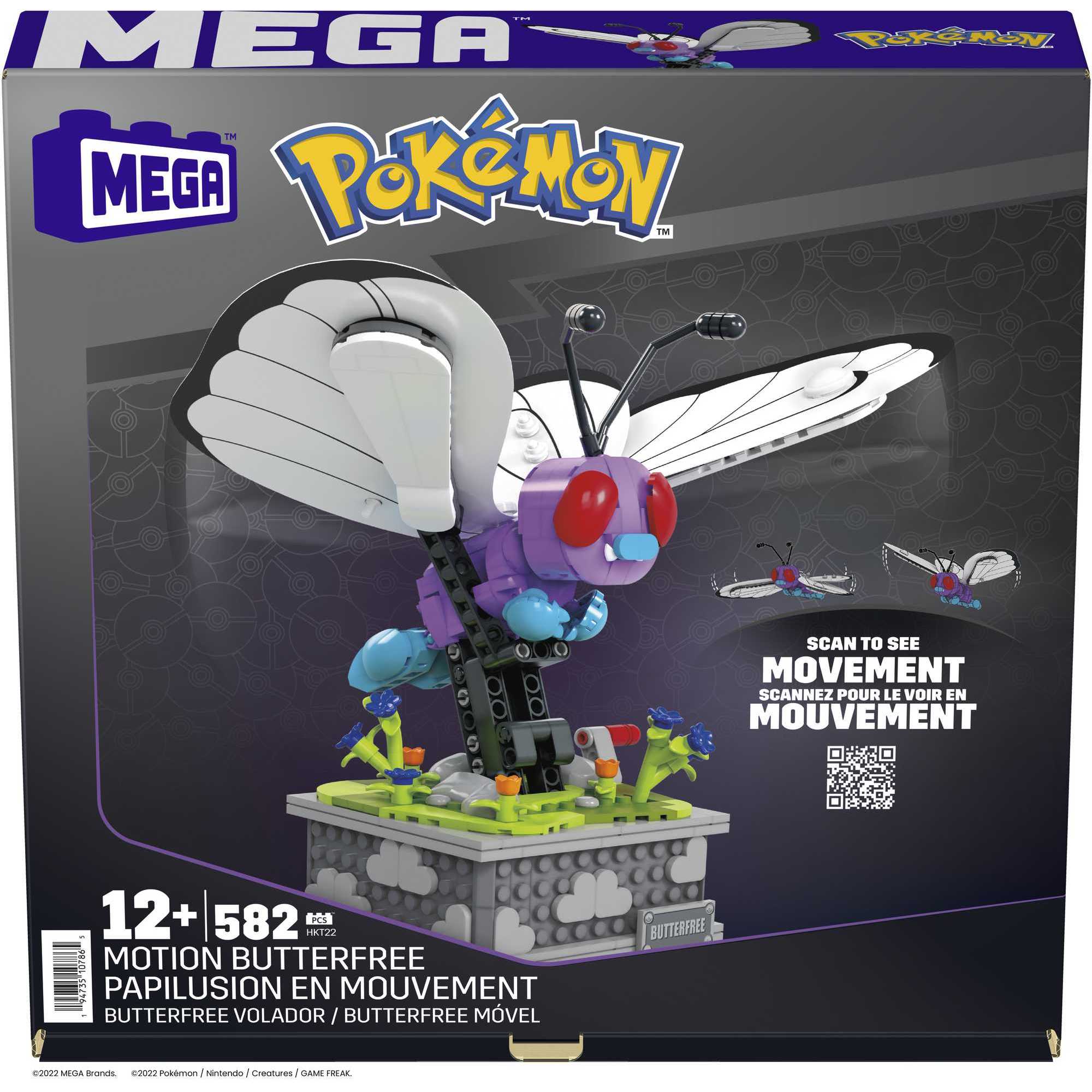Bloques de construcción Pokémon Motion Butterfree MEGA Construx 7
