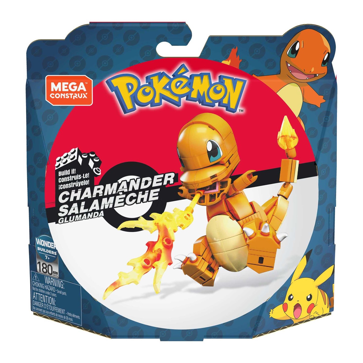 Bloques de construcción Pokémon y Charmander MEGA Construx 1