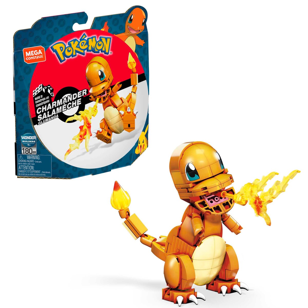 Bloques de construcción Pokémon y Charmander MEGA Construx 2