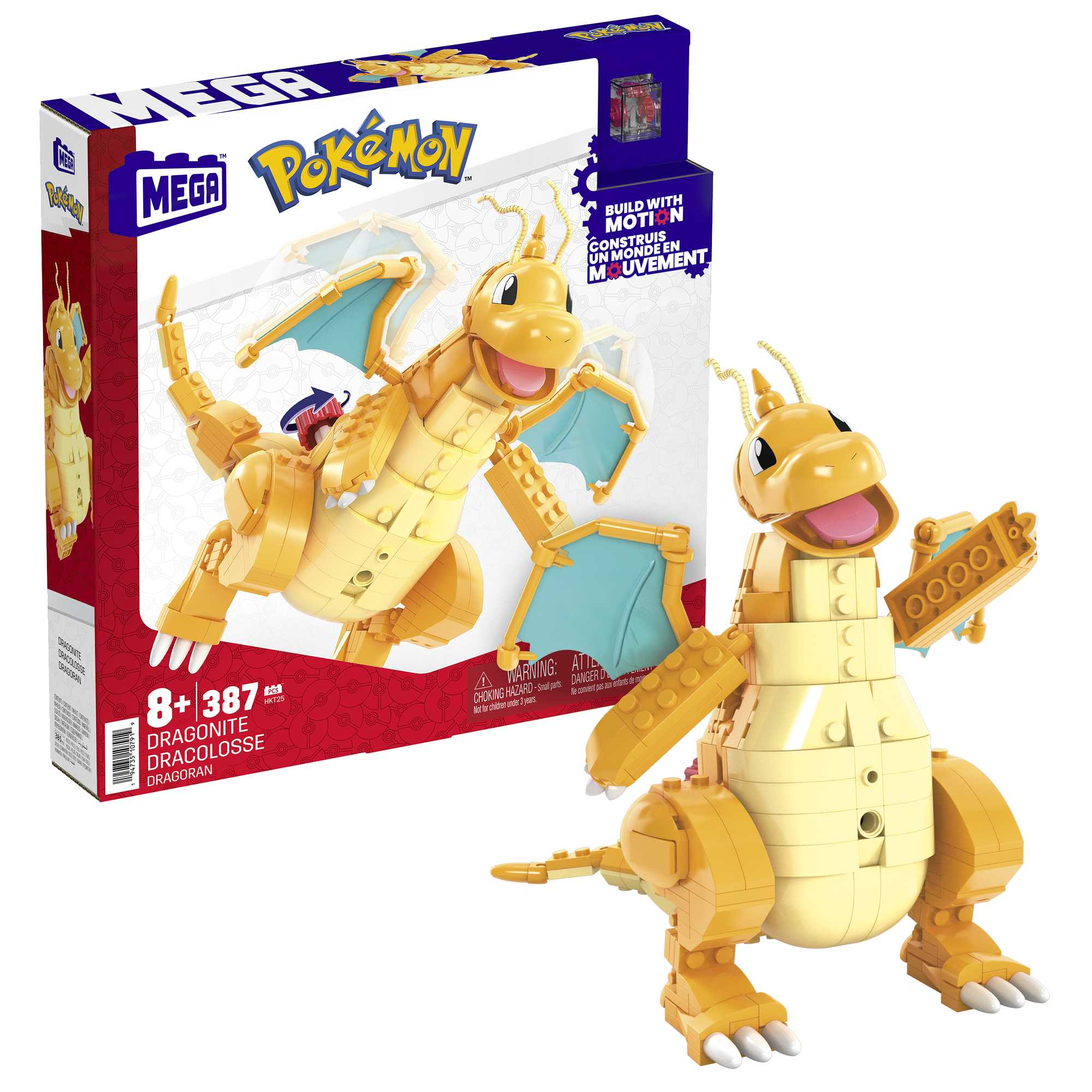 Bloques de construcción Pokémon Dragonite MEGA Construx 3